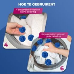 Roegaarden Drogerballen - Wasbollen - 6 Stuks - Siliconen - Sneller Droog - Anti-kreuk 16 Roegaarden Drogerballen - Wasbollen - 6 Stuks - Siliconen - Sneller Droog - Anti-kreuk -Lifestyle-Productwinkel 1200x1200 437