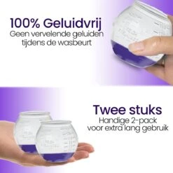BluGo Doseerbol 2 Stuks - Wasbollen - Doseerdop - Drogerballen - Wasballen - Wasmiddel - Herbruikbaar - Maataanduiding - 150ml -Lifestyle-Productwinkel 1200x1200 480