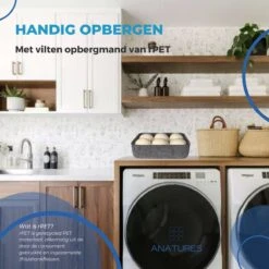 ANATURES Wollen XL Drogerballen 6 Stuks In Opbergmand – Herbruikbare Droogballen Wasdroger – Nieuw Zeelands RWS Schaapswol - Wasdrogerballen Duurzaam – Natuurlijke Wasverzachter -Lifestyle-Productwinkel 1200x1200 489