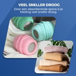 Roegaarden Drogerballen - Droogballen - Met Spons - Duurzaam - Sneller Droog -Lifestyle-Productwinkel 1200x1200 501