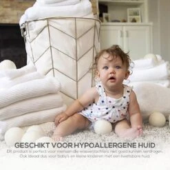 Merino Wollen Drogerballen XL - 10 Stuks - Herbruikbare Wasballen - Natuurlijke Wasverzachter - Wasbollen - Dryer Balls - Duurzame Nieuw-Zeelandse Droogballen -Lifestyle-Productwinkel 1200x1200 514