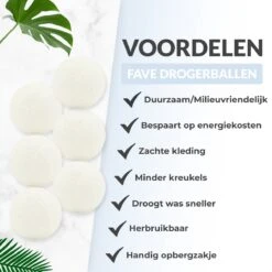 FAVE Drogerballen XL - 6 Stuks - Inclusief Opbergzakje - Wasbol - Wasballen - Doseerbol - Droogballen - Duurzaam 13 FAVE Drogerballen XL - 6 Stuks - Inclusief Opbergzakje - Wasbol - Wasballen - Doseerbol - Droogballen - Duurzaam -Lifestyle-Productwinkel 1200x1200 519