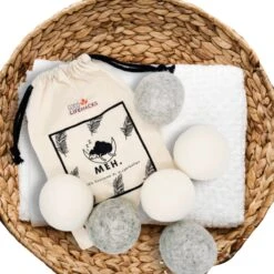 Goodlifehacks Originele XL 6 Stuks Drogerballen - Wasbollen - Wasverzachter - Zero Waste Dryerballs - Duurzaam - Herbruikbare Droogballen - Wit & Grijs - Energie Besparen -Lifestyle-Productwinkel 1200x1200 522
