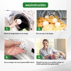 Droger Ballen Wol - Wasdroger Herbruikbare Wollen Droger Ballen - Droogballen Voor Snellere Droogtijd- Set 6 Stuks - Swilix 15 Droger Ballen Wol - Wasdroger Herbruikbare Wollen Droger Ballen - Droogballen Voor Snellere Droogtijd- Set 6 Stuks - Swilix -Lifestyle-Productwinkel 1200x1200 530