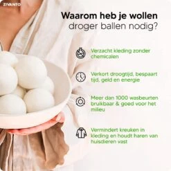 Drogerballen - Droogballen Voor Wasdrogers - Wasdrogerballen, Wasbollen & Wasballen - 100% Diervriendelijk, Duurzaam & Herbruikbaar - Duurzaam Cadeau - Energie Besparen - RWS Wol & Zero Waste - 6 Stuks Van Zivanto 13 Drogerballen - Droogballen Voor Wasdrogers - Wasdrogerballen, Wasbollen & Wasballen - 100% Diervriendelijk, Duurzaam & Herbruikbaar - Duurzaam Cadeau - Energie Besparen - RWS Wol & Zero Waste - 6 Stuks Van Zivanto -Lifestyle-Productwinkel 1200x1200 550
