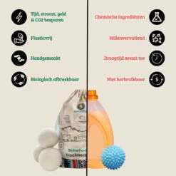 Merkloos Chinchilla® Drogerballen XXL - Set Van 6 Stuks - Herbruikbare Wasdrogerballen - Droogballen - Energiebesparing - Drogerballen Voor Wasdrogers - Wasbollen -Lifestyle-Productwinkel 1200x1200 569