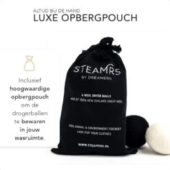 STEAMRS - 6x Wasdrogerballen - 100% Schapenwol - Verkort Droogtijd - Zachtere & Kreukloze Was 9 STEAMRS - 6x Wasdrogerballen - 100% Schapenwol - Verkort Droogtijd - Zachtere & Kreukloze Was -Lifestyle-Productwinkel 1200x1200 589