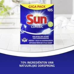 SUN® Sun Vaatwastabletten Classic - 105 Stuks - Voordeelverpakking -Lifestyle-Productwinkel 1200x1200 821