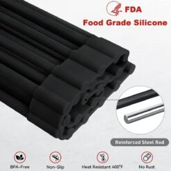 BOTC Afdruiprek - Verstelbaar - Afdruipmat Voor Afwas - Pannenonderzetter - Opvouwbaar 12 BOTC Afdruiprek - Verstelbaar - Afdruipmat Voor Afwas - Pannenonderzetter - Opvouwbaar -Lifestyle-Productwinkel 1200x1200 879