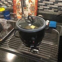 IBright Oprolbare Afdruiprek - Pannen Rooster Hittebestendig - Afdruiprooster - Pannenonderzetter - RVS Zwart -Lifestyle-Productwinkel 1200x1200 890