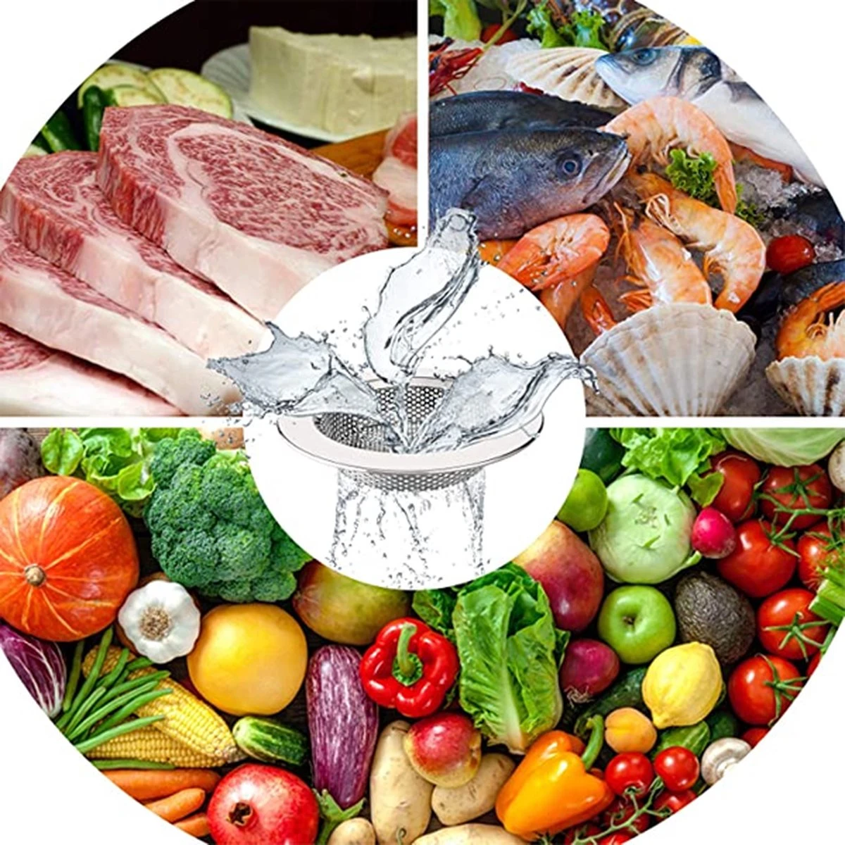 Luxe RVS Gootsteen Zeef Ø88mm - 50mm - Gootsteenstop - Afvoerzeef - Korfplug - Gootsteenbakje - Afvoerstop - Gootsteen Stop 80 Mm 5 Luxe RVS Gootsteen Zeef Ø88mm - 50mm - Gootsteenstop - Afvoerzeef - Korfplug - Gootsteenbakje - Afvoerstop - Gootsteen Stop 80 Mm - Afbeelding 3