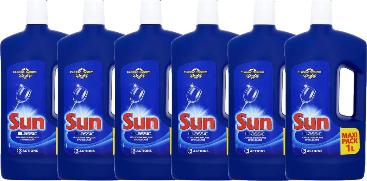 SUN® Sun Vaatwas Spoelglans - 6 X 1 L - Voordeelverpakking 11 SUN® Sun Vaatwas Spoelglans - 6 X 1 L - Voordeelverpakking - Afbeelding 9