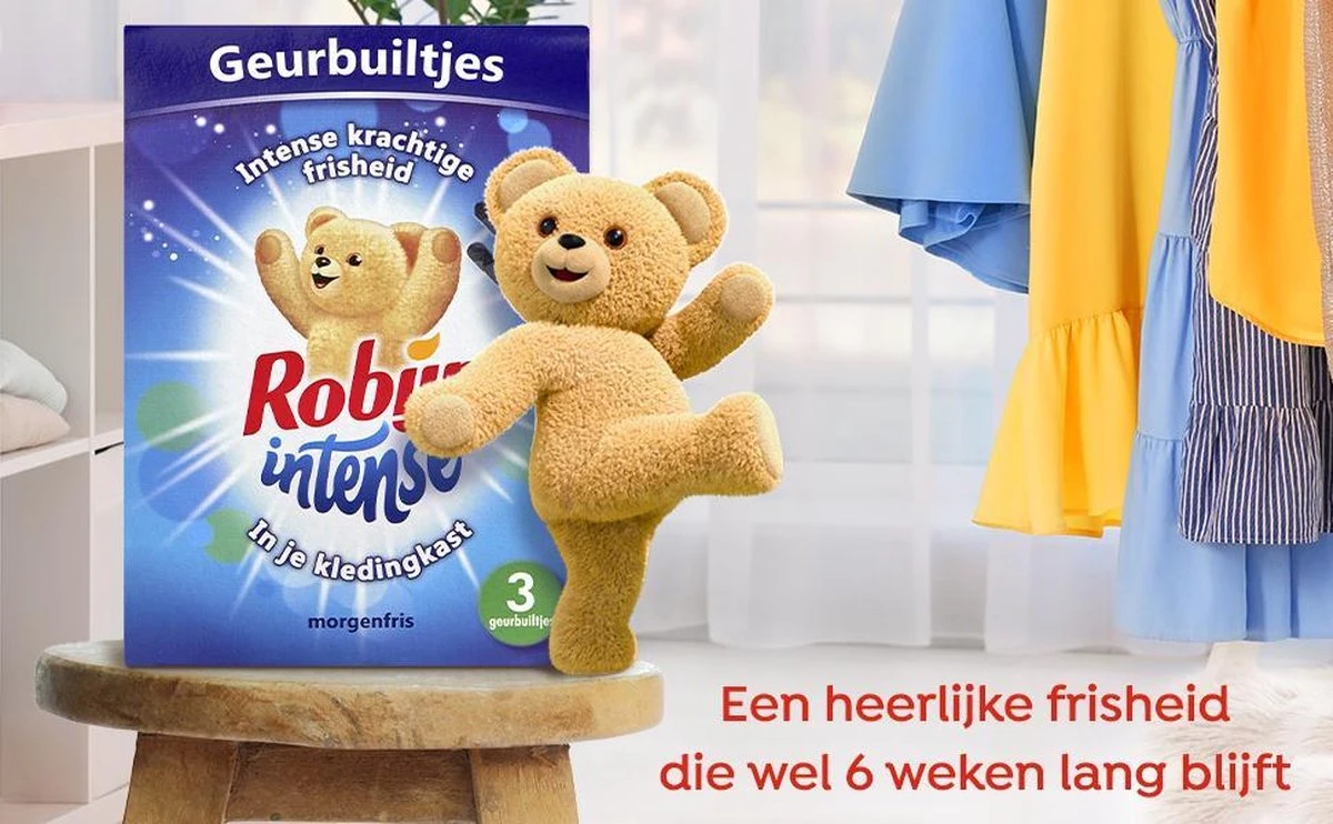 Robijn Geurbuiltje Intense 3 STUKS - Geur- Geurbuiltjes- Geurzakjes Voor In De Kledingkast 5 Robijn Geurbuiltje Intense 3 STUKS - Geur- Geurbuiltjes- Geurzakjes Voor In De Kledingkast - Afbeelding 3