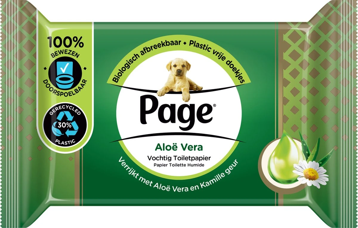 Page Vochtig Toiletpapier - 12 X 38 Stuks - Aloë Vera Vochtig Wc Papier - Voordeelverpakking 9 Page Vochtig Toiletpapier - 12 X 38 Stuks - Aloë Vera Vochtig Wc Papier - Voordeelverpakking - Afbeelding 7