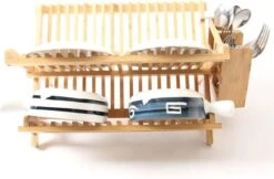 Merkloos Decopatent® Afdruiprek Voor Afwas - Bamboe - Hout - Inklapbaar Afdruiprek - Afwasrekje Inclusief Bestekhouder - Afwas Druiprek -Lifestyle-Productwinkel 1200x789 1