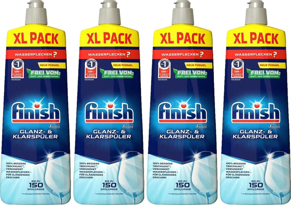 Finish Naspoelmiddel Glansspoelmiddel Regular Vaatwasmiddel 4x 750 Ml 3 Finish Naspoelmiddel Glansspoelmiddel Regular Vaatwasmiddel 4x 750 Ml