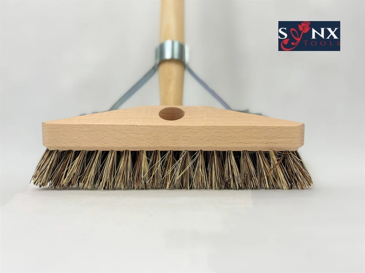 Synx Tools Luiwagen Union 22cm - Tegel Bezem Schrobber- Bezemsteel - Schoonmaakbezem - Schrobborstels - Bezems Met Steel 150 Cm 6 Synx Tools Luiwagen Union 22cm - Tegel Bezem Schrobber- Bezemsteel - Schoonmaakbezem - Schrobborstels - Bezems Met Steel 150 Cm - Afbeelding 4