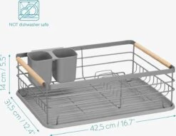 Navaris Afdruiprek Met Uitneembare Bestekhouder - Afwasrek Met Losse Lekbak - Vaatwasrek Met Plateau - Voor Bestek, Borden, Schalen En Pannen 13 Navaris Afdruiprek Met Uitneembare Bestekhouder - Afwasrek Met Losse Lekbak - Vaatwasrek Met Plateau - Voor Bestek, Borden, Schalen En Pannen -Lifestyle-Productwinkel 1200x930 2