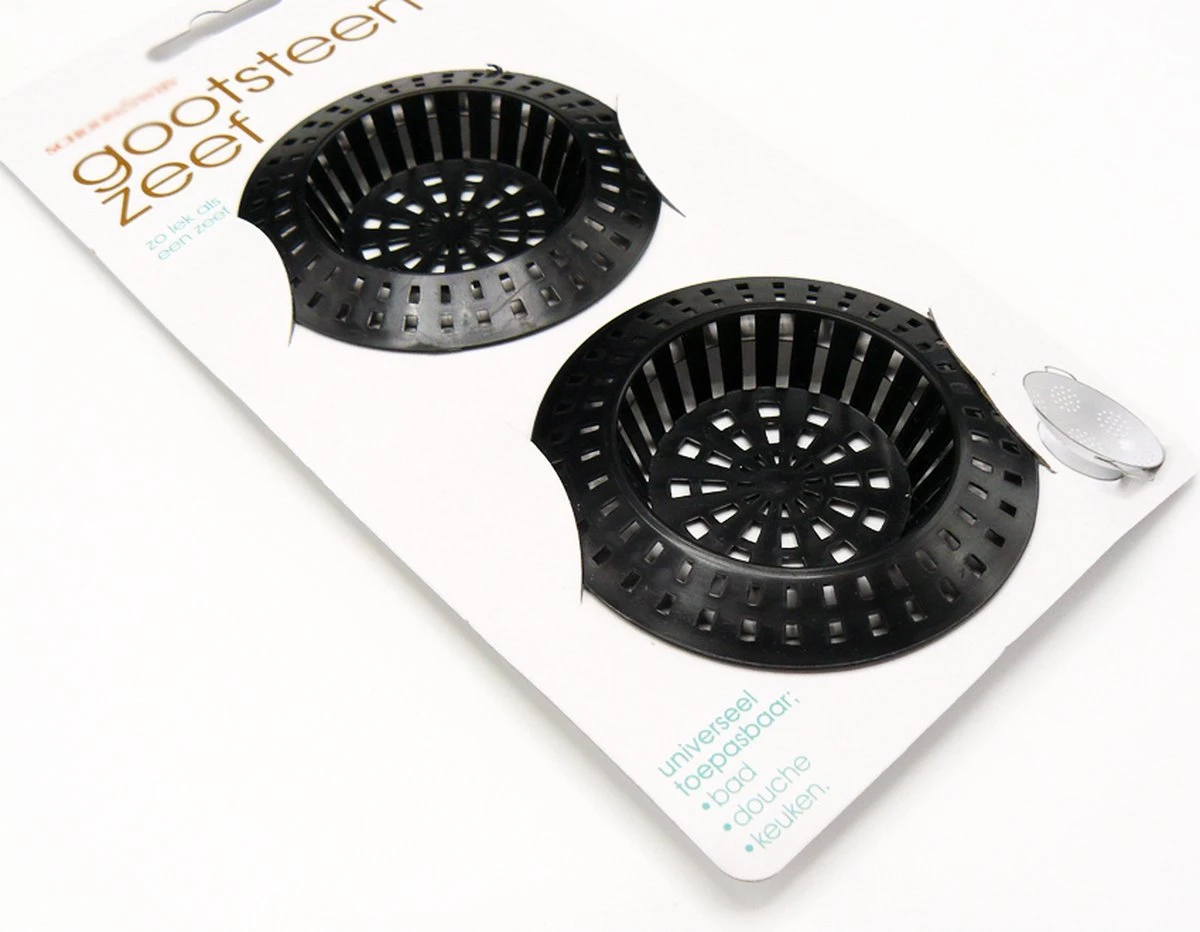 Doodadeals® Gootsteen Zeef - Afvoerzeef Douche - Plastic - Universeel Toepasbaar - Zwart - 2 Stuks 3 Doodadeals® Gootsteen Zeef - Afvoerzeef Douche - Plastic - Universeel Toepasbaar - Zwart - 2 Stuks