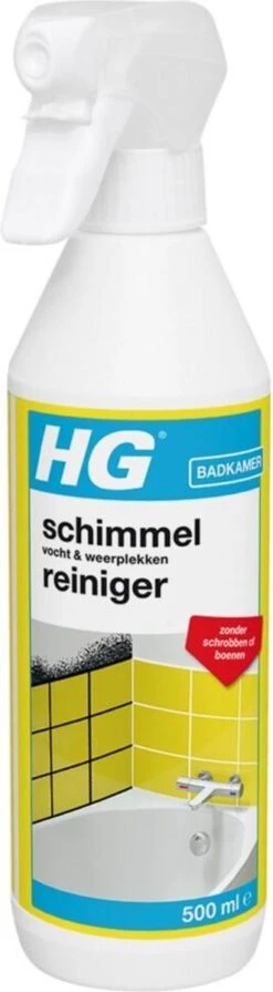 HG Schimmelreiniger - 500ml - De NR 1 Schimmelverwijderaar - Vernietigt De Hardnekkigste Schimmel - Geschikt Voor De Badkamer, Tegel-, Siliconenvoegen, Stucwerk -Lifestyle-Productwinkel 331x1200 1