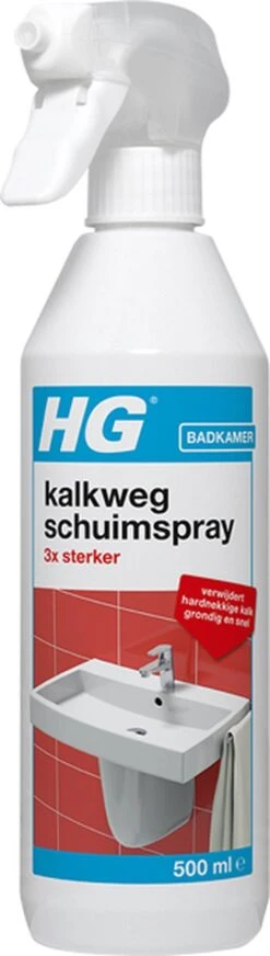 HG Kalkweg Schuimspray 3x Sterker - 500ml - Verwijdert Extreme Kalkresten - 100% Opgelost, 100% Resultaat -Lifestyle-Productwinkel 340x1200