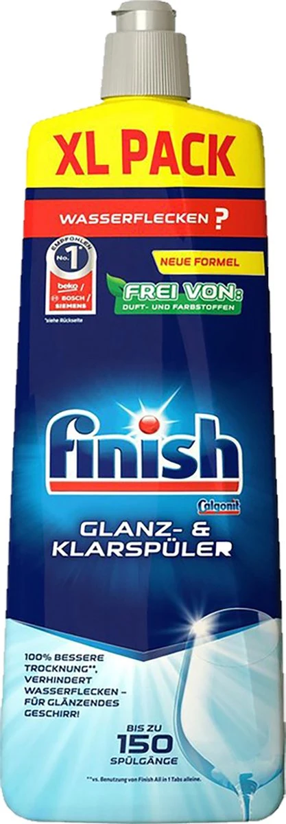 Finish Naspoelmiddel Glansspoelmiddel Regular Vaatwasmiddel 4x 750 Ml 4 Finish Naspoelmiddel Glansspoelmiddel Regular Vaatwasmiddel 4x 750 Ml - Afbeelding 2