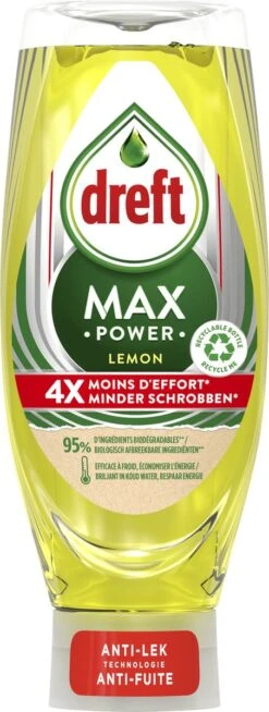 Dreft MaxPower - Lemon - Vloeibaar Afwasmiddel - Voordeelverpakking 8 X 640 Ml -Lifestyle-Productwinkel 453x1200 1