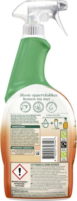 Cif CleanBoost Power & Shine Keuken Spray - 6 X 750 Ml - Voordeelverpakking -Lifestyle-Productwinkel 458x1200 1