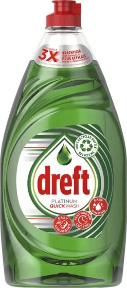 Dreft Platinum Quickwash Original - Vloeibaar Afwasmiddel - Tot 3x Sneller Schoonmaken Van Het Vet - Voordeelverpakking 8 X 780ml -Lifestyle-Productwinkel 529x1200