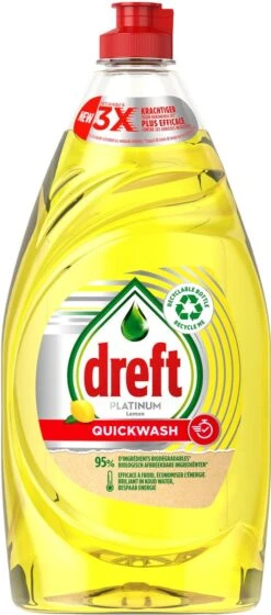 Dreft Platinum - Quickwash - Citroen - Vloeibaar Afwasmiddel - Voordeelverpakking 8 X 780 Ml -Lifestyle-Productwinkel 529x1200 3