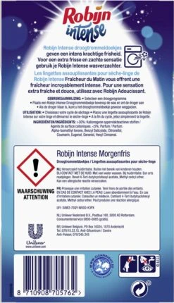 Robijn Droogtrommeldoekjes Intense 20 Stuks -Lifestyle-Productwinkel 690x1200