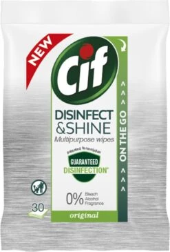 Cif Disinfect & Shine Wipes Original Desinfectie Schoonmaakdoekjes - 12 X 30 Doekjes - Voordeelverpakking -Lifestyle-Productwinkel 811x1200