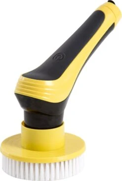 Trendosa Elektrische Schoonmaakborstel - Elektrische Schrobborstel - Poetsmachine - Handborstel - Scrubber- De Badkamer/Keuken/Auto- 10 Opzetstukken Geel -Lifestyle-Productwinkel 813x1200