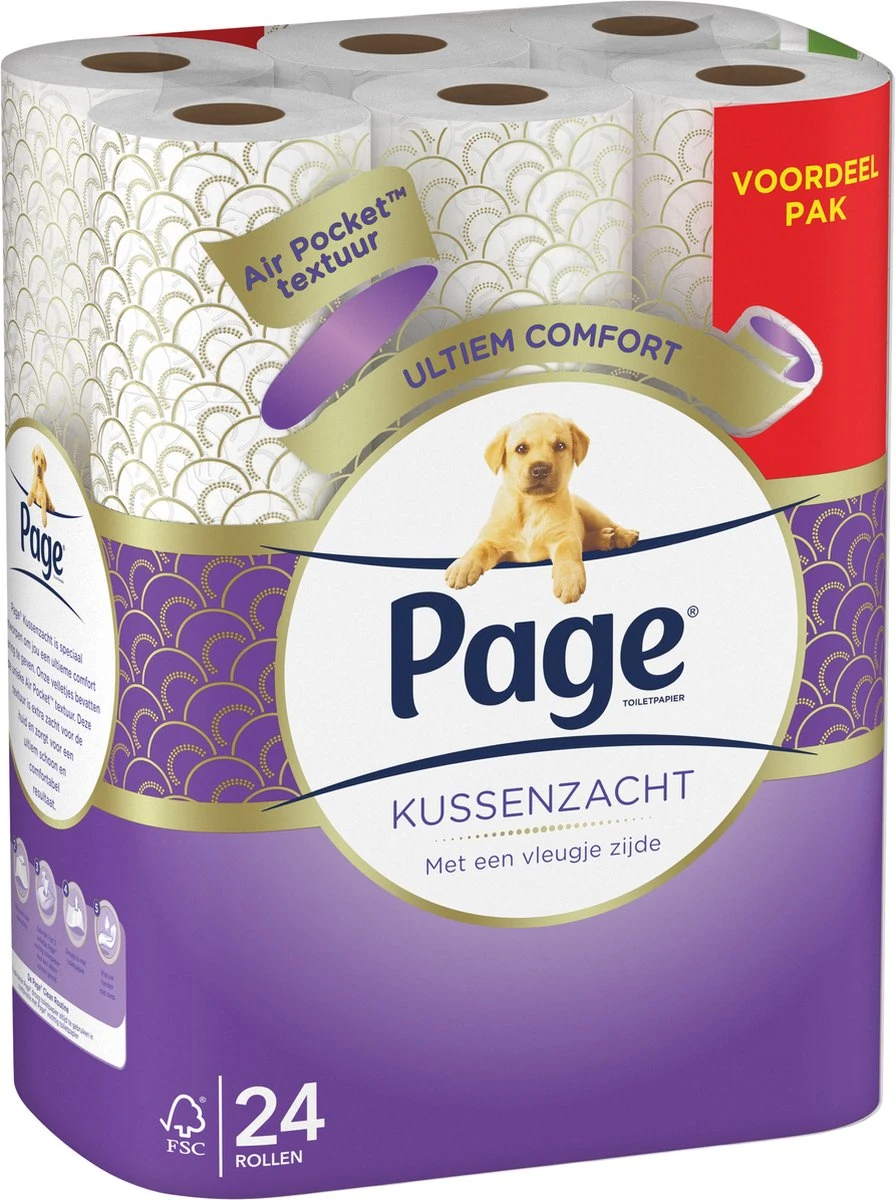 Page Toiletpapier - Kussenzacht Wc Papier - Voordeelverpakking - 24 Rollen 8 Page Toiletpapier - Kussenzacht Wc Papier - Voordeelverpakking - 24 Rollen - Afbeelding 6
