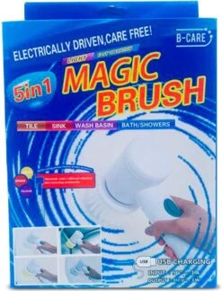B-care Magic Brush - Elektrische Multifunctionele Schoonmaakborstel - 7 Opzetstukken - Wasborstel - Poetsmachine - Schrobborstel - Handborstel - Werkborstel - Schrobber - Boorborstel - Reinigingsborstel -Lifestyle-Productwinkel 914x1200