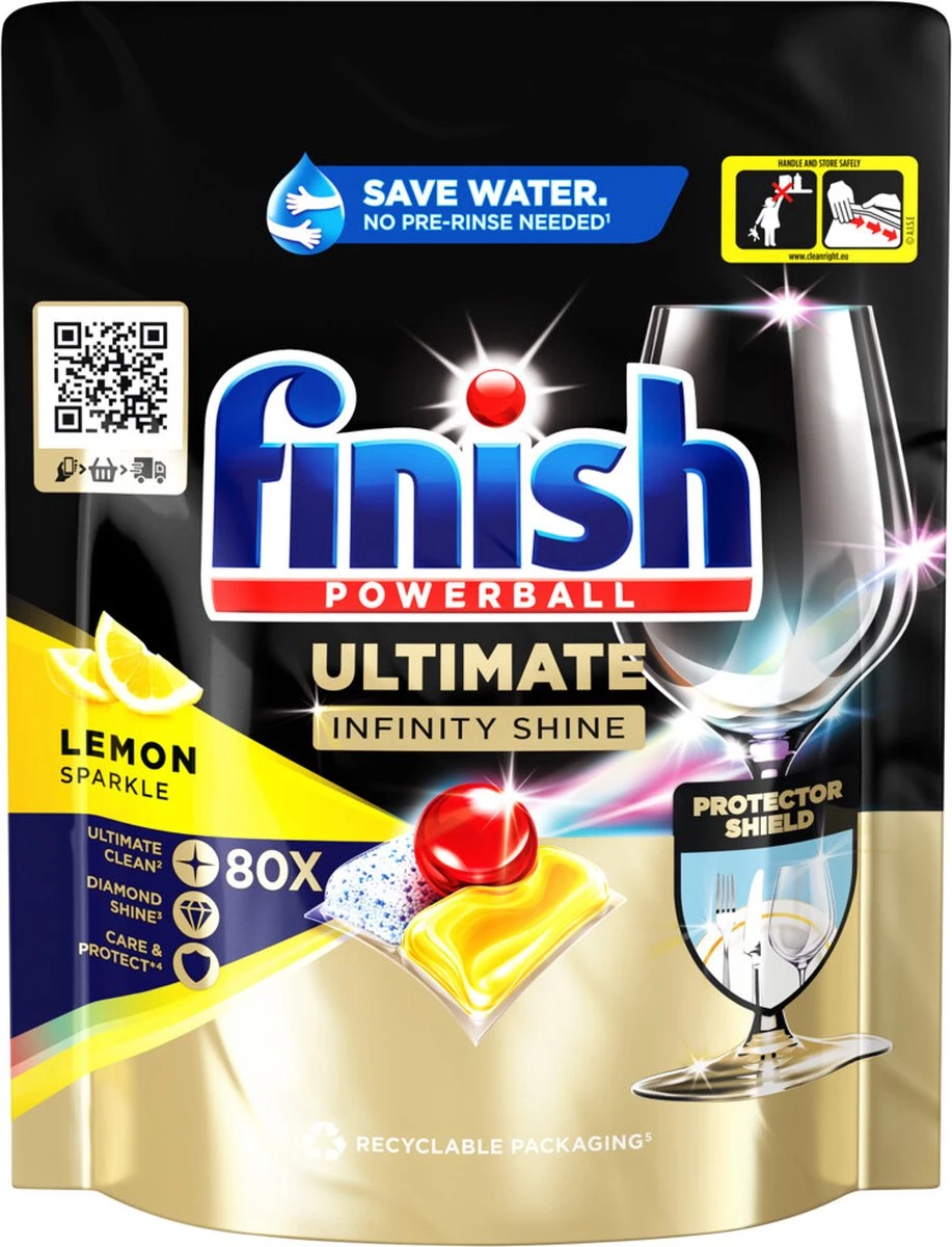 Finish Ultimate Infinity Shine Citroen Vaatwastabletten - 80 Capsules 15 Finish Ultimate Infinity Shine Citroen Vaatwastabletten - 80 Capsules - Afbeelding 13